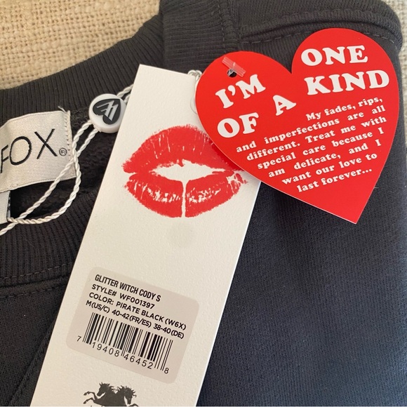 Wildfox NWT Glitter Witch Cody Sweatshirt - Picture 3 of 5